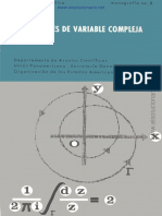 Funciones de Variable Compleja