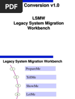 LSMW Legacy System Migration Workbench: AB1007 - Conversion v1.0