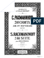 Partition-Tarantelle Rachmaninov Piano 1