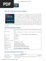 SAP SD Certification Exam Syllabus - ERPPrep