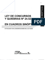 Ley de Quiebras en Cuadros ( de Editorial La Ley) Con Reforma 2011