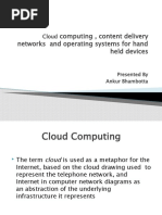 Cloud Computing, Content Delivery Networks and Operating