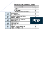 Merit List 1 As Level C G PDF