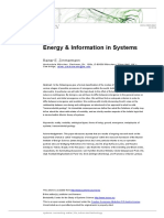 Energy & Information in Systems: Rainer E. Zimmermann