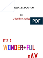 Financial Education: Udedike Charles