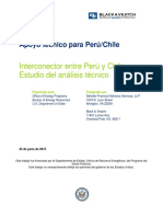 Interconexión Entre Perú y Chile - Estudio Del Análisis Técnico