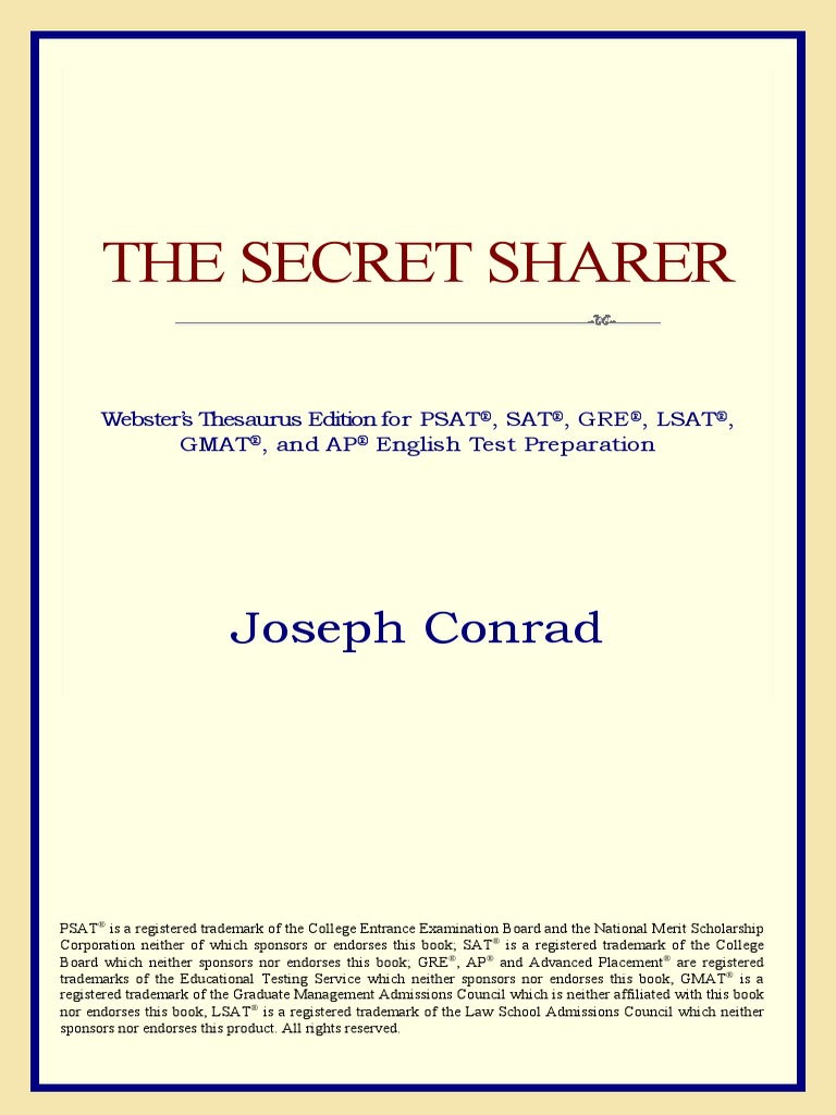 The Secret Sharer Webster s Thesaurus Edition PDF Graduate Record