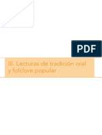 Lecturas de Tradicion Oral y Folklore