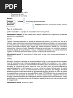 Tipos de Administracion Investigacion
