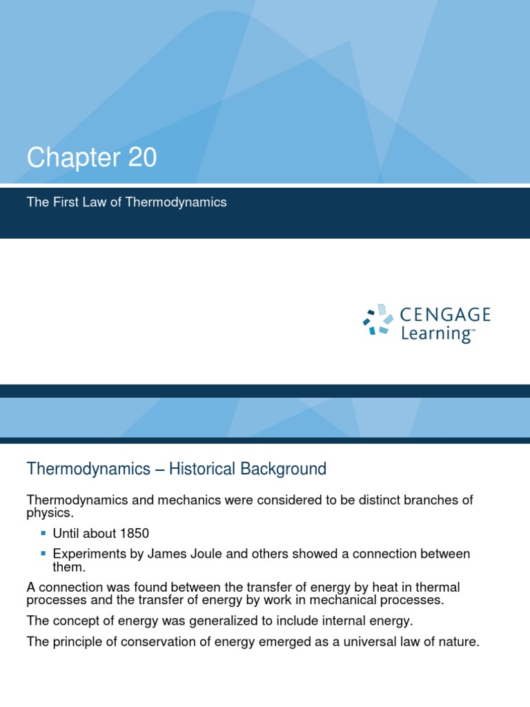 First Law of Thermodynamics Explained | PDF | Heat | Heat Capacity