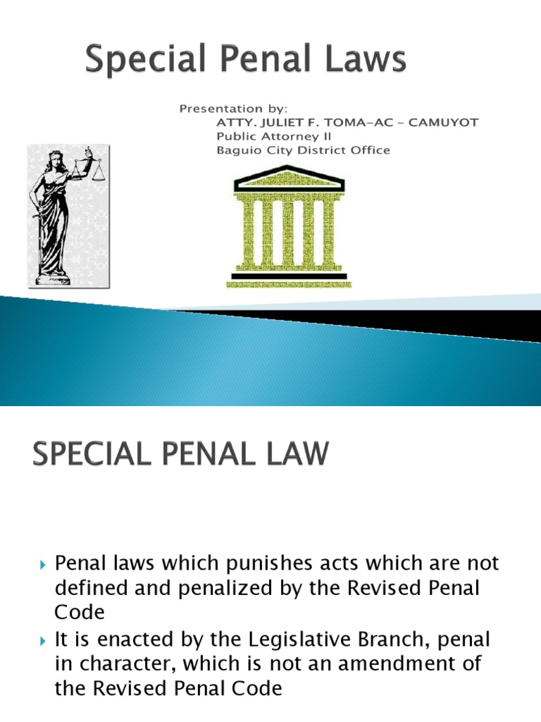 special-penal-laws-violence-victimology