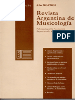 Revista Argentina de Musicologia Vol. 5-6