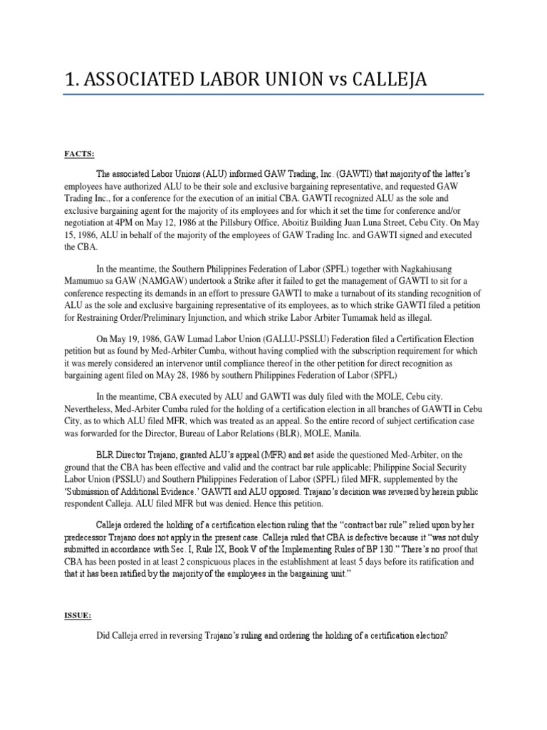 Filcro Part 2 | PDF | Labour Law | Trade Union