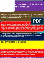 6. Escepticismo Cinismo Epicureismo Estoicismo Cristianismo.