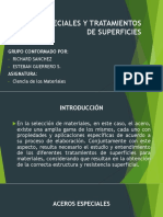 Aceros especiales y tratamientos superficiales para mejorar resistencia