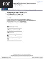 The Environmental Effects of Hydroelectric Projects