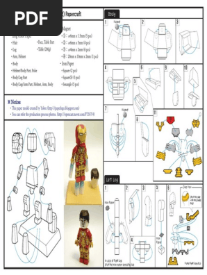 Manual_Lego Ironman MK42 Papercraft