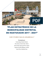 Plan estratégico de Huayucachi 2017-2021