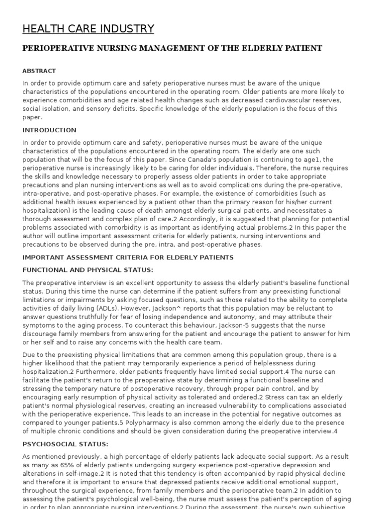 Operating Room Journal Anesthesia Surgery