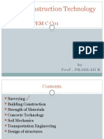 Basic Construction Technology: Sub Code: PEM C C01