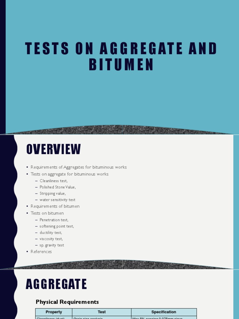 Stripping Tests for Bitumen and Aggregates | PDF | Asphalt ...