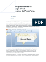 Como Incorporar Mapas de Google Maps en Tus Presentaciones de PowerPoint