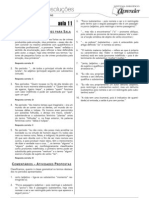 Português - Caderno de Resoluções - Apostila Volume 3 - Pré-Universitário - port1 aula11