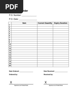 Purchase Order