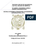 Syllabus Tecnologia II 2017-2 Final Unmsm