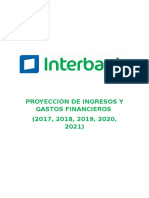 Proyección de Ingresos y Gastos Financieros