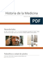 Historia de la Medicina desde Neandertales hasta Egipcios