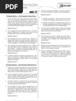 Português - Caderno de Resoluções - Apostila Volume 3 - Pré-Universitário - port4 aula12