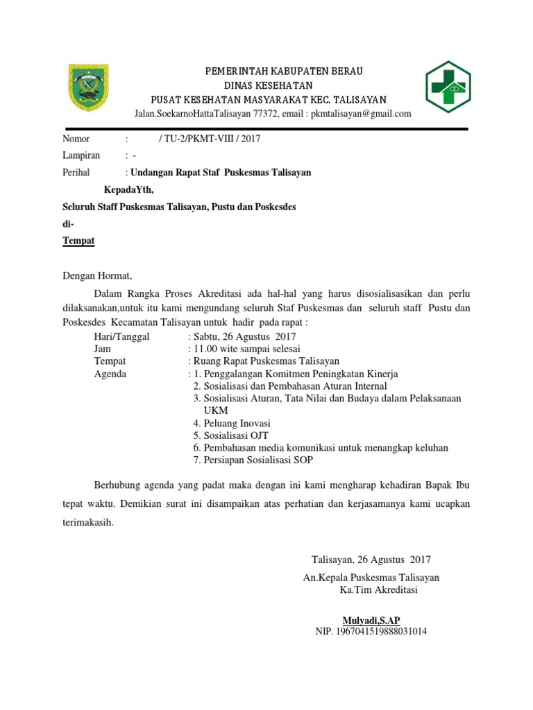 950 Koleksi Contoh Undangan Rapat Tinjauan Manajemen Gratis Terbaik