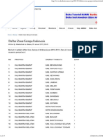 Daftar Gempa Per TGL 01 Januai 2013