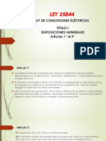 Ley de Concesiones Eléctricas LEY 25844