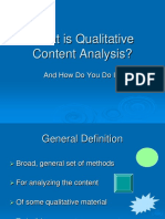 What is Qualitative Content Analysis