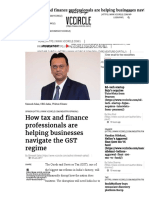 How GST and Finance Professionals Are
