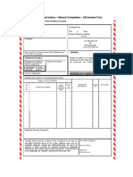 Shippers Declaration Column Format Non Fillable PDF