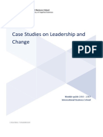 Case Studies On Leadership and Change