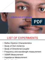 Communication Lab: (Microwave Experiments)