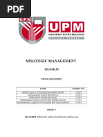 Strategic Management: Group Assignment