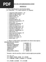 Contabilidade de Custos Exercicios Gabarito