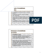 Contabilidade Custos Introducao a Contabilidade de Custos