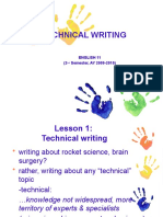 Technical Writing: English 11 (2 Semester, AY 2009-2010)