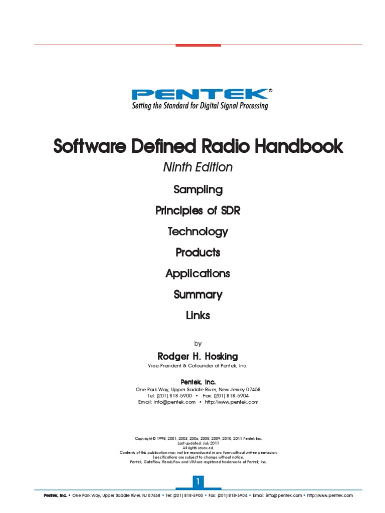 Software Defined Radio Handbook PDF PDF Bandwidth (Signal