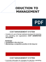Introduction To Cost Management