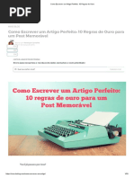 Como Escrever Um Artigo Perfeito_ 10 Regras de Ouro