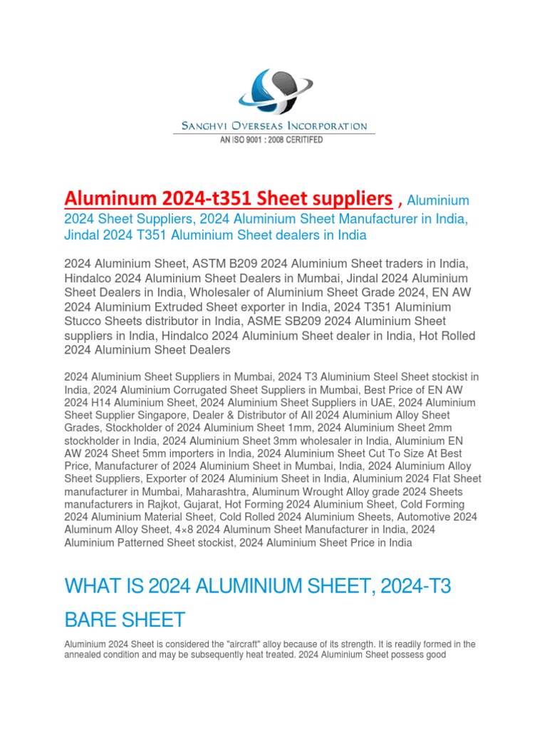 Aluminum 2025 t351 Sheet Suppliers Heat Treating Aluminium