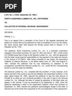 En Banc (G.R. No. L-12353, September 30, 1960) North Camarines Lumber Co., Inc., Petitioner, VS. Collector of Internal Revenue, Respondent