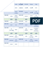 Timetable Template